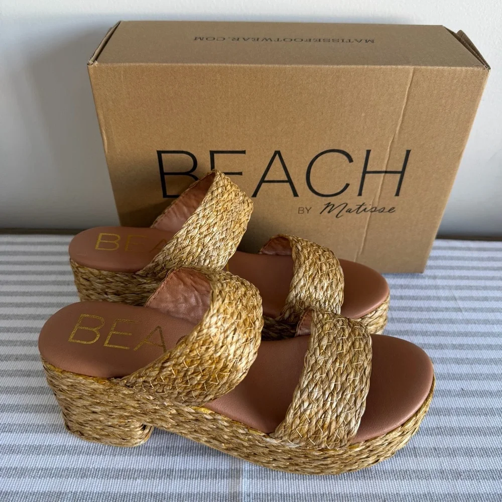 Beach by Matisse NEW Women's Ocean Ave Platform Slide Sandal Size 9 #B1289